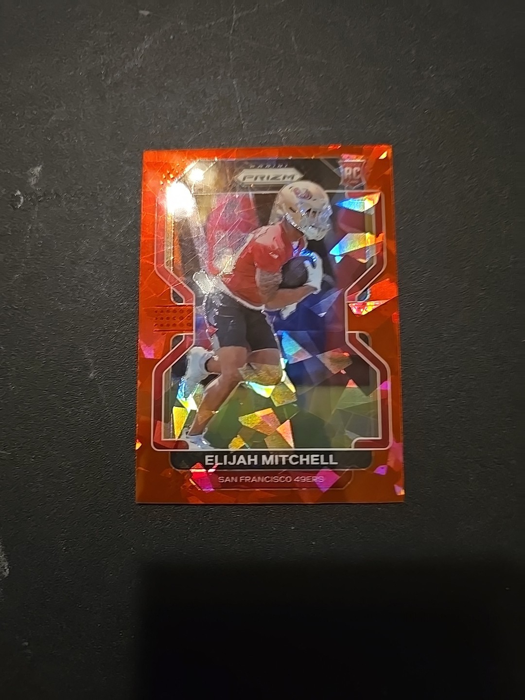 2021 Panini Prizm - Rookie Elijah Mitchell #399 Red Ice Prizm (RC)