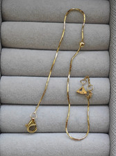 Designer Brand YIN Solid 18ct Gold Thin Herringbone Chain Bracelet 15-18cm