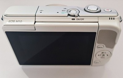 Canon EOS M10 Mirrorless Camera White w/15-45mm Lens[Top Mint EMS