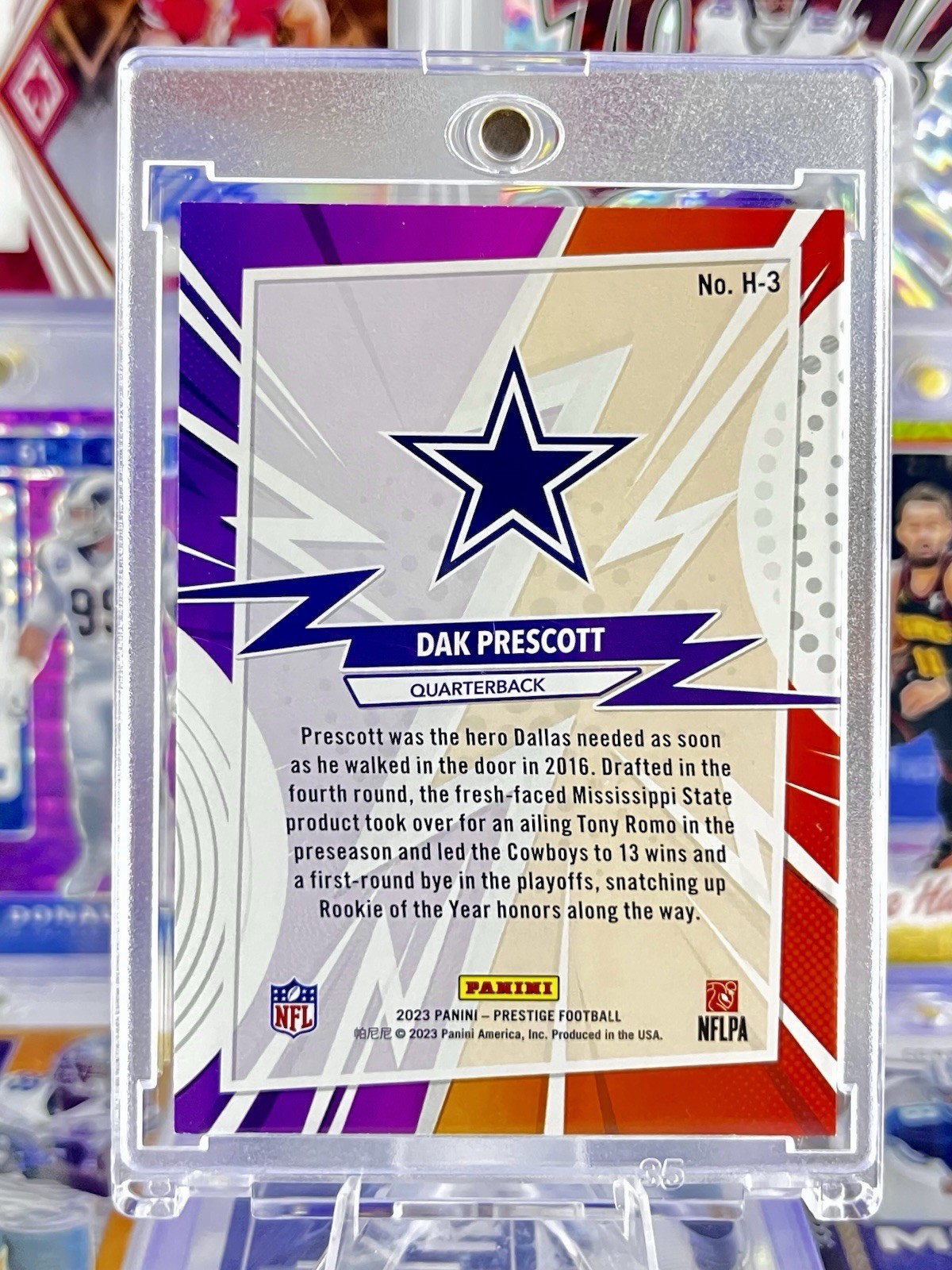 Dak Prescott Heroes Hoil Foil Insert - Dallas Cowboys