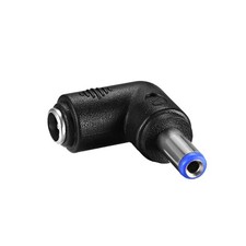 5PC 90 Degree Right Angle 5.5mm x 2.1mm DC Power Male to Female Coupler