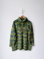 Vintage Rollkragenpullover Gr. XL Grün Artsy...