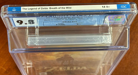 2018 Switch LEGEND of ZELDA BREATH OF THE WILD CGC Graded 9. 8 A++ Y-Fold Seal
