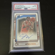 2024 PANINI DONRUSS #261 JA'KOBE WALTER RATED ROOKIE SIGNATURE