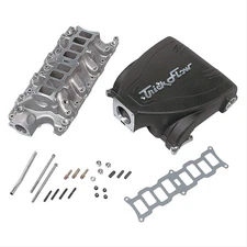 Trick Flow Intake Manifold Track Heat Aluminum Black Multi-Port Ford Mustang