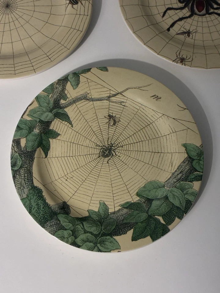 John Derian Target Spider Web 7 Inch Plates Set of 3 Melamine Halloween  Decor - Image 4 of 4