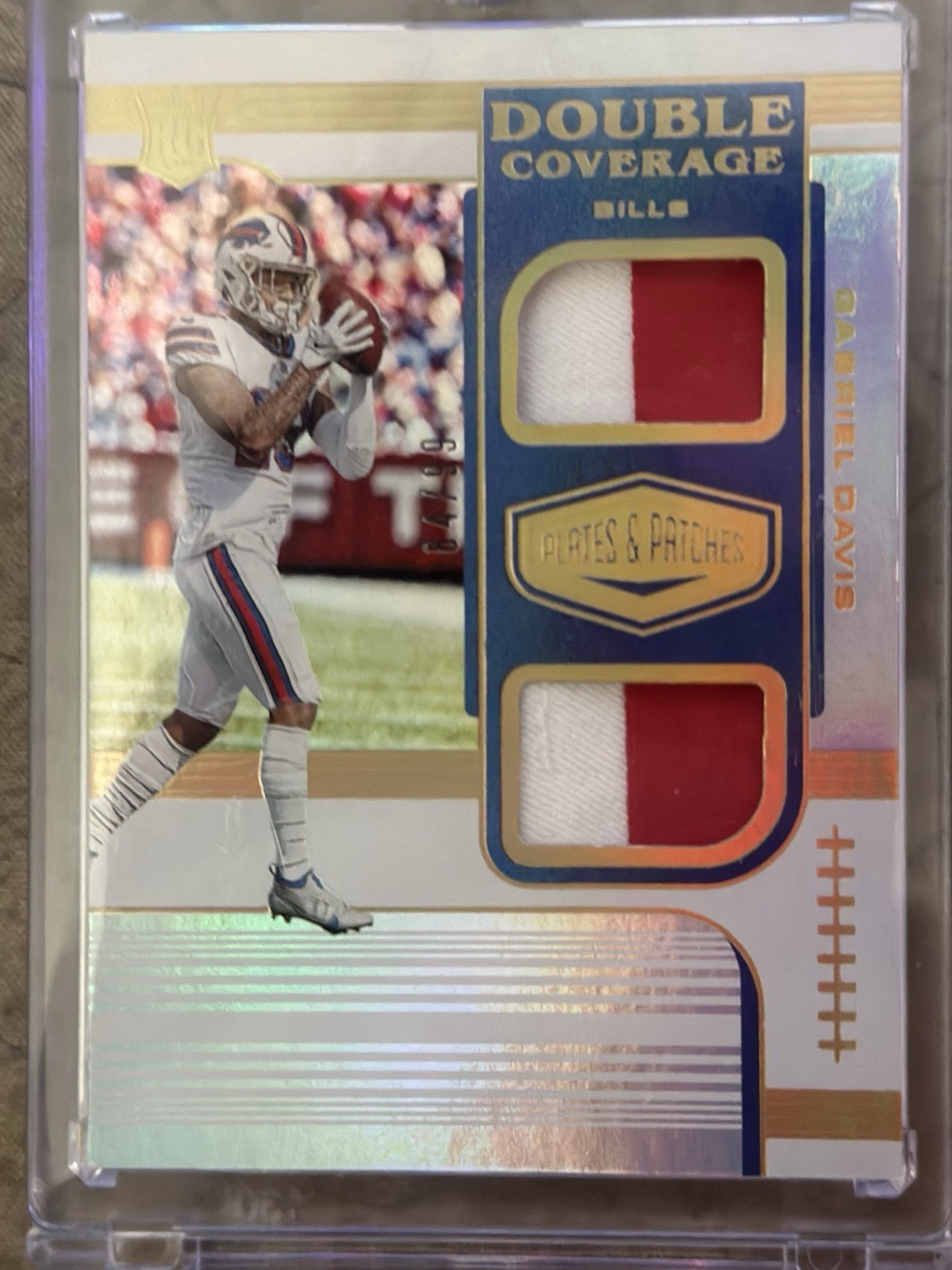 2020 Panini Plates & Patches - Double Coverage Gabriel Davis #DC-GD /99 (MEM, RC)