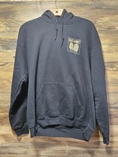 Light Monkey Unisex Black Hoodie Size Medium