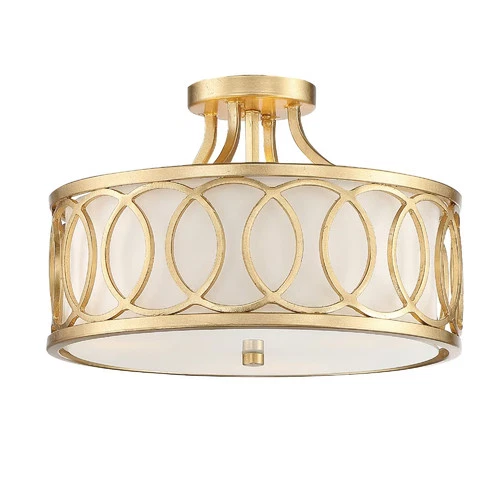 Graham 3-Light Ceiling Light in Antique Gold - Picture 1 of 5