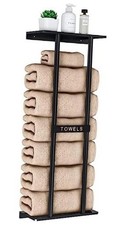 Towel Racks for Bathroom, Bathroom Towel Storage Wall Mounted 30 30 IN Black