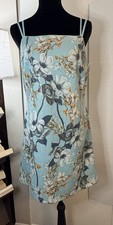 Sold Out Coquette Venus Spaghetti Strap Shift Floral Sequin Mini Dress Size M