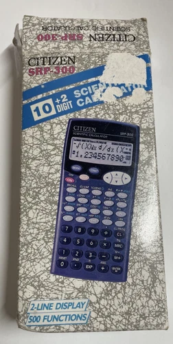 RARE Ancienne Calculatrice Scientifique Citizen SRP Ingénierie Programmable