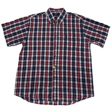 Vtg Polo Ralph Lauren Shirt Mens XXL Plaid Button Down Pocket Pony 90s Pony