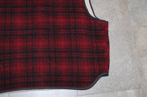 Vintage Woolrich Weste Herren 2XL kariert Wolle Knopfleiste Made USA Outdoor Arbeitskleidung - Bild 17 von 17