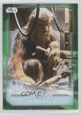 2021 Topps Star Wars Battle Plans Galactic Adversaries Green 2/99 Chewbacca 2k3
