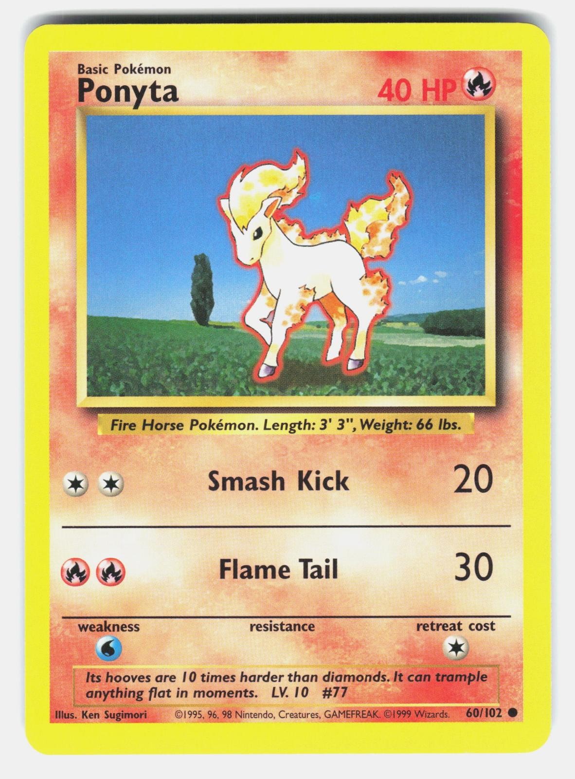 Ponyta #060/102 | Base Set | Common | NM