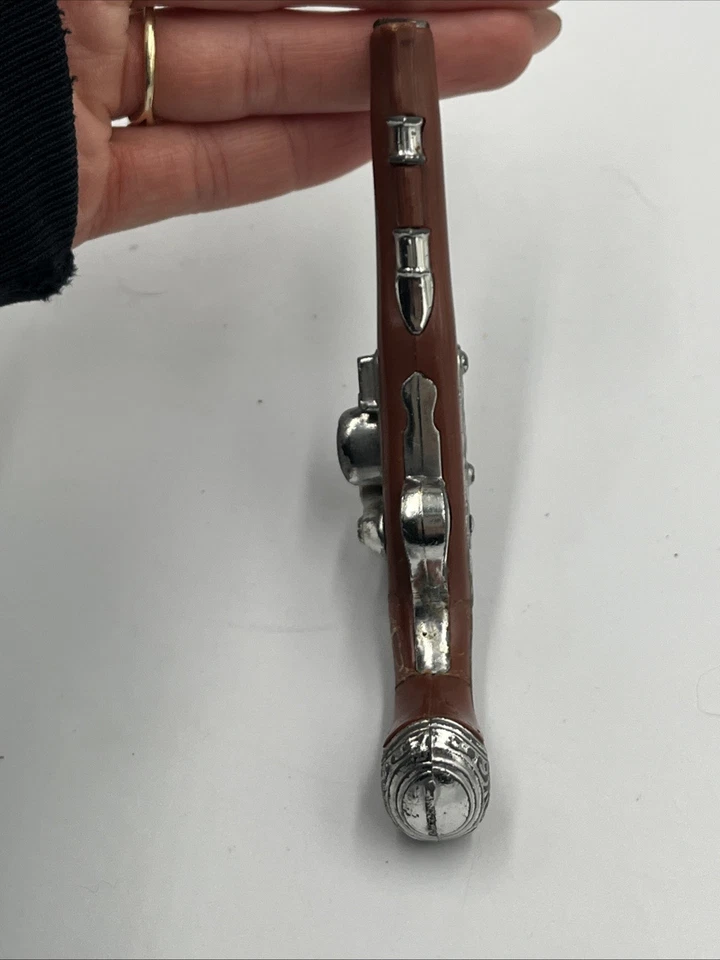 Pistola de juguete vintage miniatura George Washington Flintlock 1761 Marx Foto 3 de 4