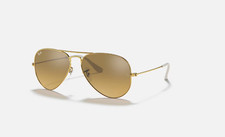 Rayban RB3025 001/3K 58 Aviators Gold Brown Slvr Flash Gradient Sunglasses 3025