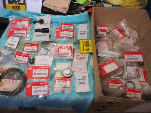 Honda vintage , job lot of spares NOS