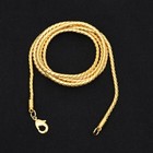 18 Carat Gold Plated Handmade Link 18" Chain Necklace Jewelry Unisex ANN 910