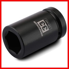 Mixpower 1 Inch Drive Deep Impact Socket Cr-mo 33mm 6 Point Radius 33mm
