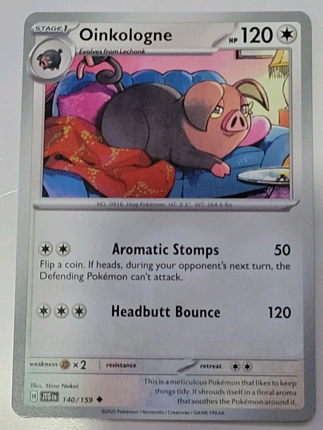 Pokémon TCG - Journey Together: Oinkologne (140/159) - Uncommon - Near Mint