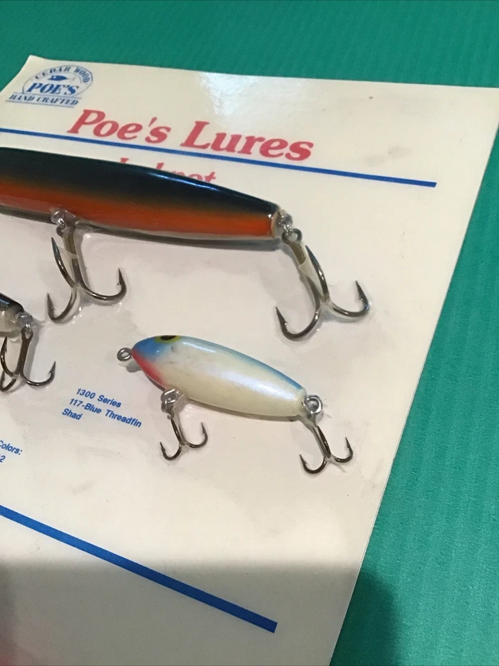 Tarjeta de exhibición de madera de cedro de Poe sellada de colección muy rara Jackpot/vendedor despierto Foto 3 de 4