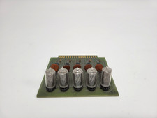 Vintage Lot of 5 Burroughs B-5870 Nixie Tubes with Board Untested