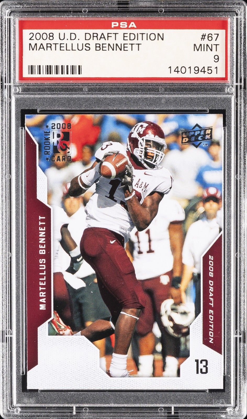 Martellus Bennett Upper Deck Draft Edition #67 Base