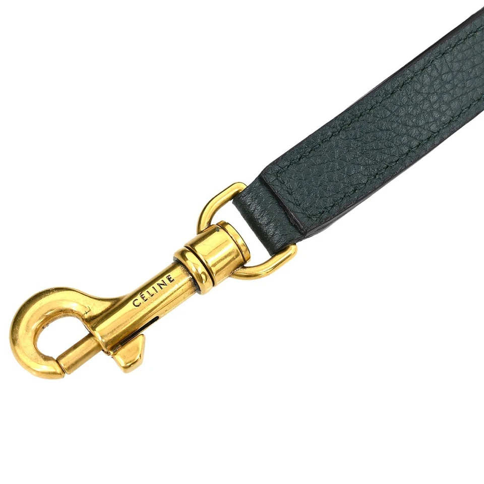 Celine Green Leather Nano Luggage 2way Tote Bag F-CU-1136 125467 - Image 4 of 4