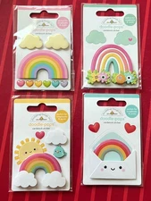 YOU CHOOSE - RAINBOW Rare & Retired Doodlebug Doodle-Pops 3D Sticker SHIPS FREE