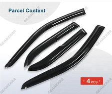 For 98-02 Toyota Corolla 3D Wavy Mugen Window Visor Sun Rain Guards Upgraded