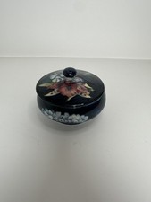 William Moorcroft Pottery Candy Trinket Dish Blue Floral