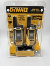 DEWALT DXFRS800 FRS Walkie Talkies Long Range 2 Way Radio, 2 Watt, Waterproof &