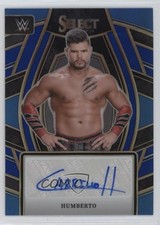 2024 Panini Select WWE Signature Selections Blue Prizm /49 Humberto Auto ld5