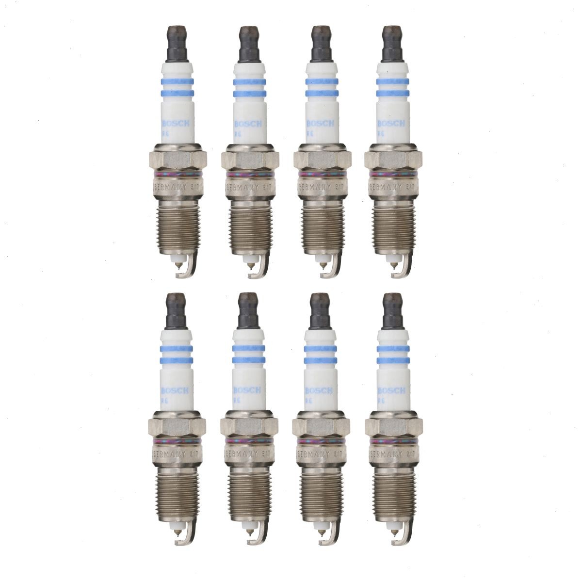 8 pc Bosch Double Iridium Spark Plugs for 2000-2004 Chevrolet Silverado 2500 sn