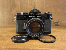  READ : Exc 5 Pentax Spotmatic SP Black Camera Super Takumar 55mm F/1.8 Early