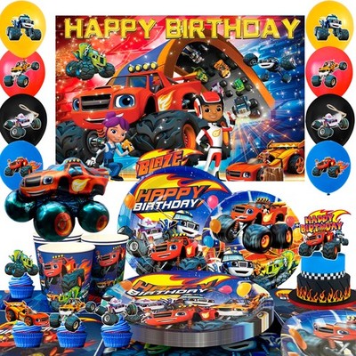 Monster Truck Geburtstags Deko Auto Kinder Party Junge Geburtstags Ballon Teller
