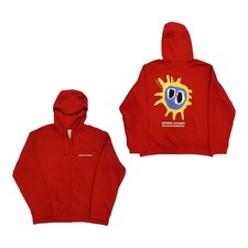 Men's Primal Scream Screamadelica (Back Print) Zippered Hooded Sweatshirt Large