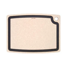 Series Cutting Board with Juice Groove, 17.5-Inch by 13-Inch, Natural/Slate