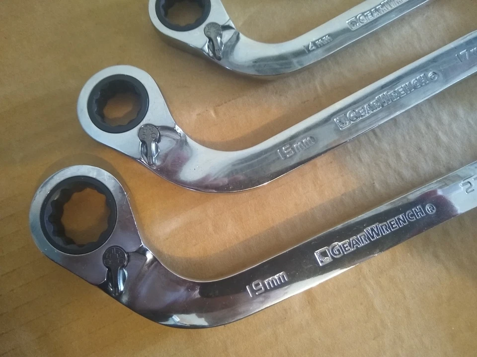 Juego de llaves métricas S de trinquete especial de 5 piezas GREARWRENCH nunca usadas Foto 2 de 4