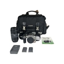 Canon Rebel XT Digital Camera With 75-300mm Lens Battery Charger Strap Bag READ