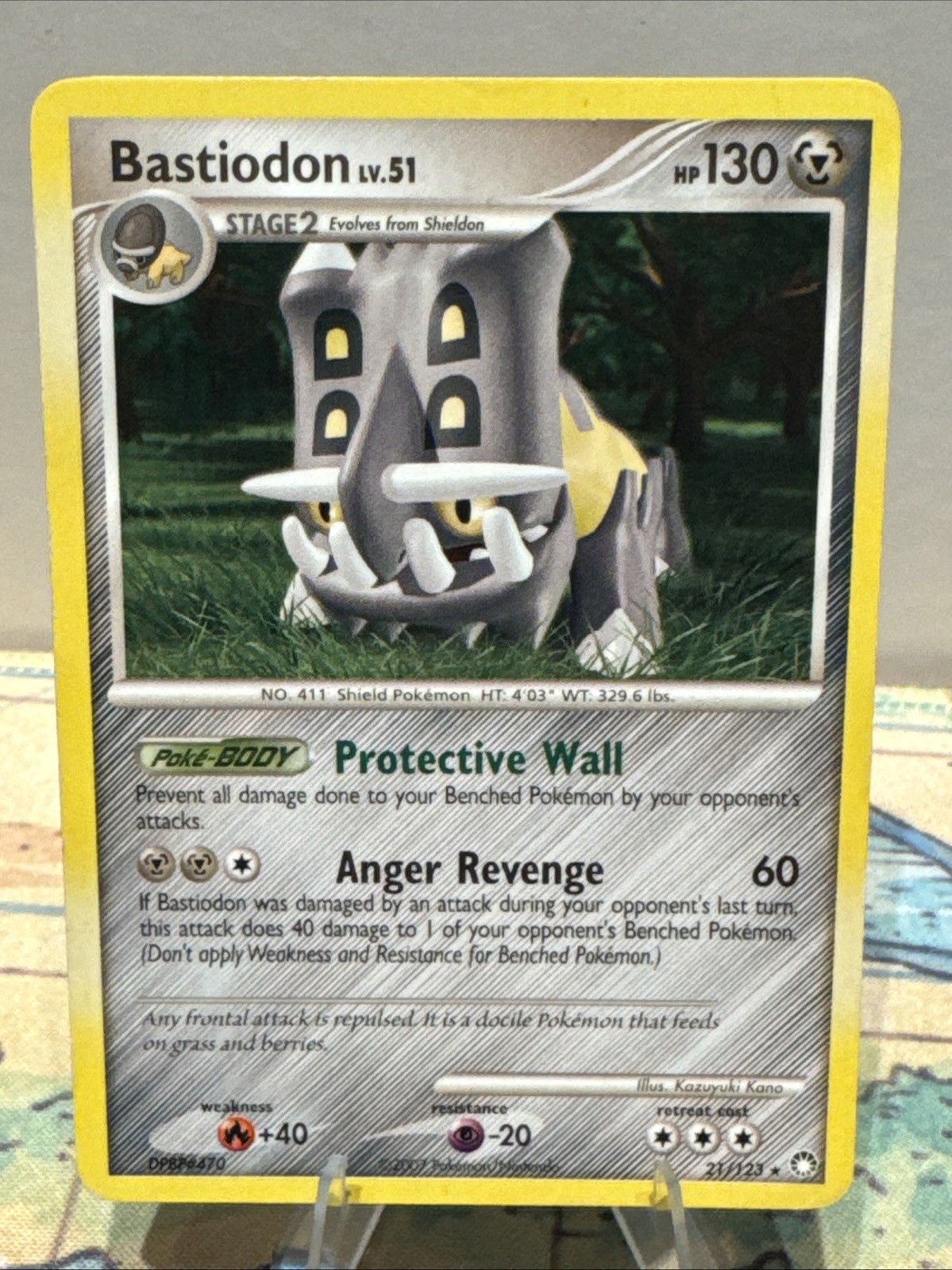 Bastiodon 21/123 Mysterious Treasures Regular