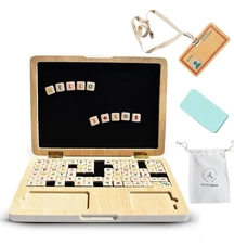 Alle My First Laptop, Toddler Learning Toy, Wooden Toy Computer Educational Toys