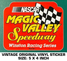 MAGIC VALLEY SPEEDWAY WINSTON RACING - VINTAGE ORIGINAL VINYL DECAL STICKER