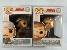 Funko Pop! Squint Matt Hooper Jaws Bundle  #756 #757 Figure Bobble Head Movies