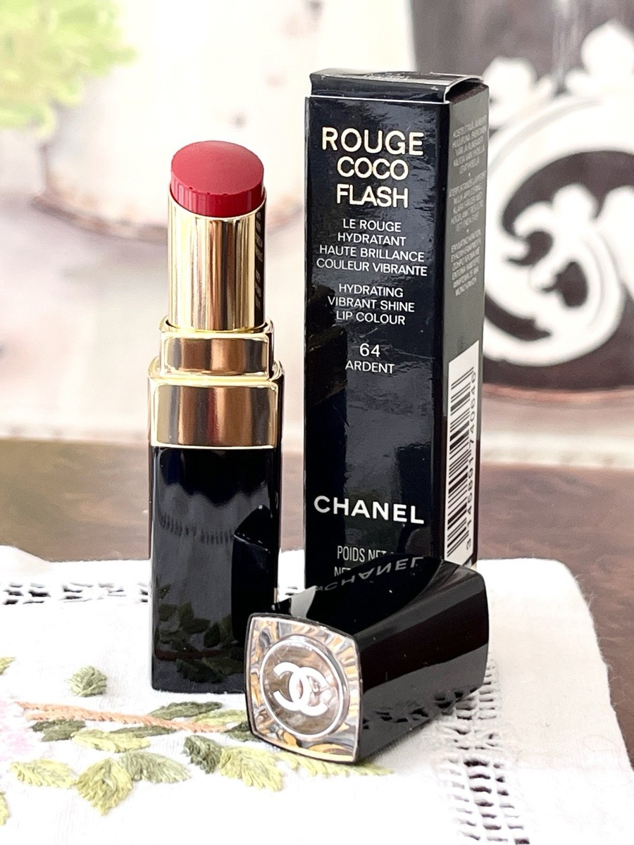 Chanel Rouge Coco Flash 64 ARDENT Rouge Hydrating Vibrant Shine