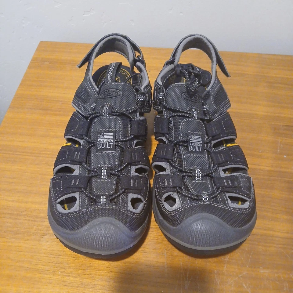 Keen Rialto H2 сандалии мужской размер 8 черный туризм воды водонепроницаемый сделано в США изящный! - Изображение 2 из 4