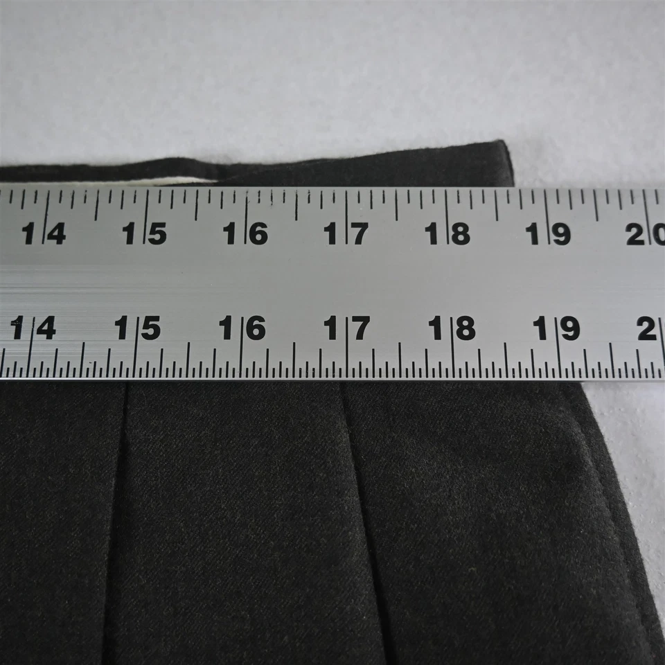 Pantalones de vestir Austin Reed 36x32 verde oscuro lana franela plisados puños cintura alta Foto 2 de 4