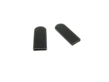 (2 PACK) Rectangular Black Vinyl Caps 1/8" x 3/4" x 2" Tall #056180